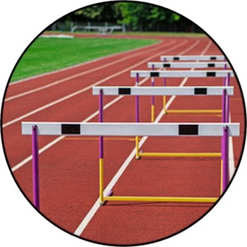 The Concept Of Sport - The Barriers On The Round Rug