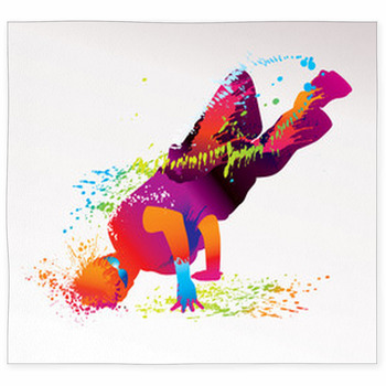 The Dancing Boy With Colorful Custom Size Floor Mat