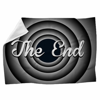 The End Typography Fleece Blanket