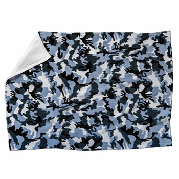 The Fabric On Military Camouflage Fleece Blanket