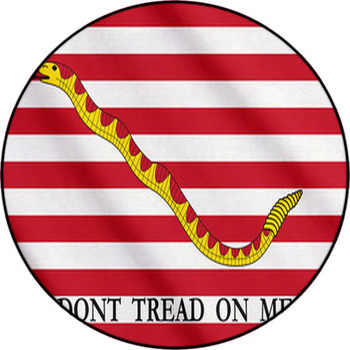 The First Navy Jack Historical Flag Round Rug
