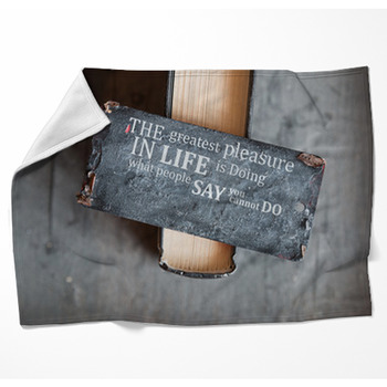 The Greatest Pleasure In Life Is Woven Throw Blanket