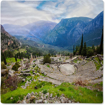 The Greek Ancient Amphitheater Baby Blanket