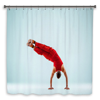 The Gymnastic Acrobatic Custom Size Shower Curtain