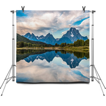 The Jenny Lake In Grand Teton National Fleece Backdrop