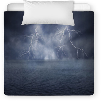 The Lightning On The Ocean Toddler Duvet