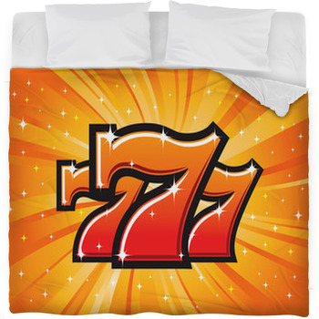 The Lucky Sevens Jackpot Slot Machine Fleece Bed Blanket