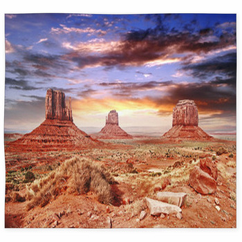 The Monument Valley With Beautiful  Custom Size Floor Mat