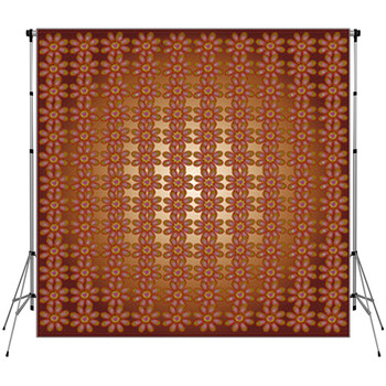 The Ornament Of Flowers Fleece Backdrop