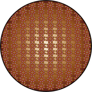 The Ornament Of Flowers Round Rug