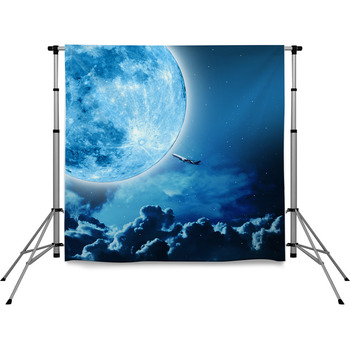 The Plane Is Rising At The Full Pole Pocket Backdrop