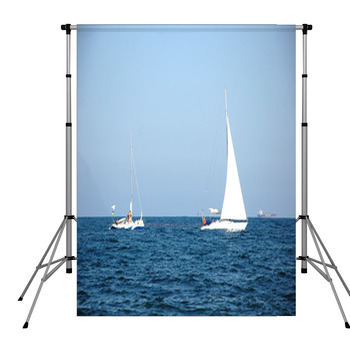 The Sailboats Pole Pocket Backdrop