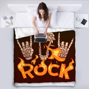 The Skull Exhales Fire And The Fleece Blanket