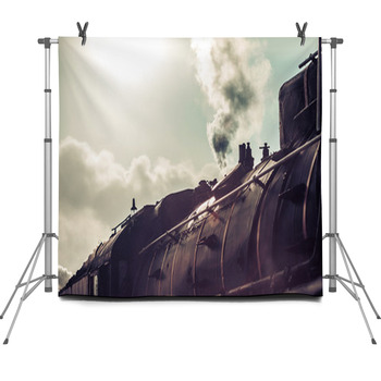 The Steam Train Fleece Backdrop