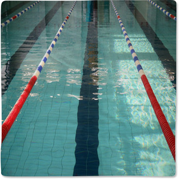 The Swimming Pool With Blue Water Baby Blanket