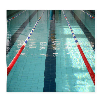 The Swimming Pool With Blue Water Custom Size Floor Mat