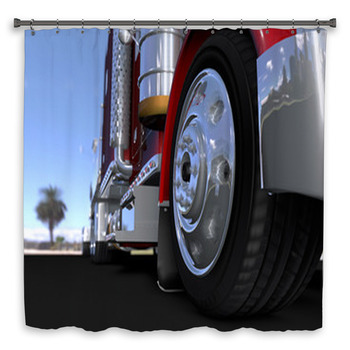 The Truck Custom Size Shower Curtain