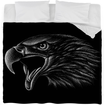 The Vector Logo Eagle For T Shirt Fleece Bed Blanket