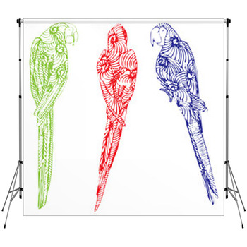 Three Ara´s Custom Size Backdrop