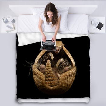 Three-banded Armadillo Fleece Blanket