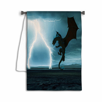 Thunderstorm Crystal Dragon Towel