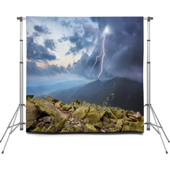Thunderstorm With Lightening And Custom Size Backdrop