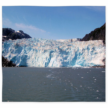 Tidewater Glacier In Kenai Fjord, Custom Size Floor Mat
