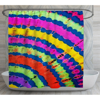 Tie-Dye Pattern Shower Curtain