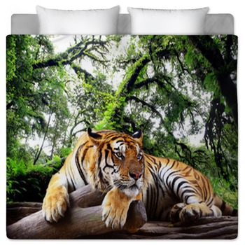 Tiger Comforters Duvets Sheets Sets Custom