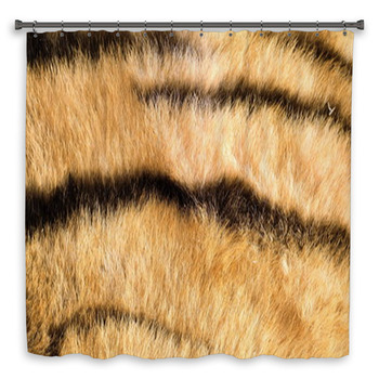 Tiger Pelt Close Up Custom Size Shower Curtain