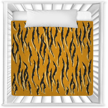 Tiger Skin Pattern Baby Crib Comforter
