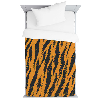 Tiger Stripes Skin Seamless Pattern Toddler Duvet