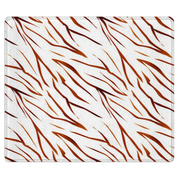 Tiger Wild Skin Fur Leather Seamless Pattern Bath Mat