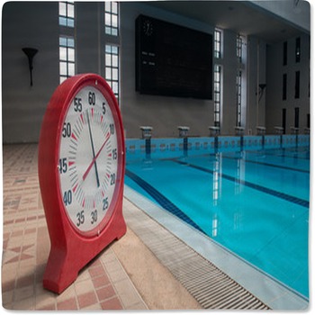 Timer Clock In A Swimming Pool Baby Blanket