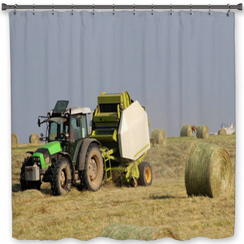 New John Deere Farm Tractor Logo Custom, John Deere Shower Curtain
