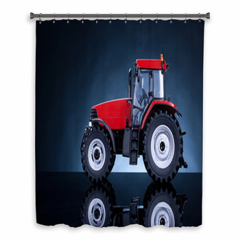 Tractor Custom Size Shower Curtain