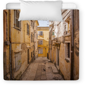 Traditional Street Greece Toddler Comforter