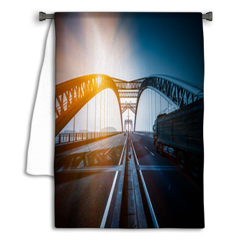Traffic Of Bridge Towel