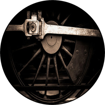 Train Wheel Round Rug