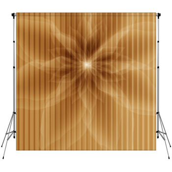 Transparent Flower On Striped Background Fleece Backdrop