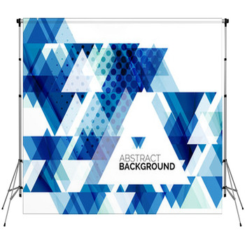 Triangle Geometric Abstract Custom Size Backdrop