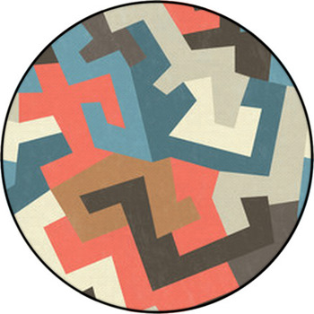 Tribal Seamless Pattern With Grunge Effect Round Rug