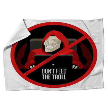Troll Face Smile Using A Computer Fleece Blanket