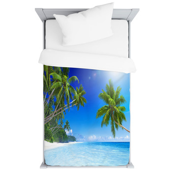 Tropical Paradise Beach Toddler Duvet