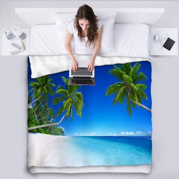 Tropical Paradise Fleece Blanket