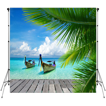 Tropical Sea Custom Size Backdrop