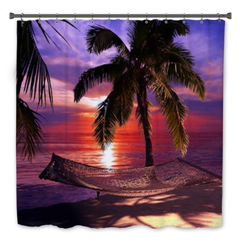 Tropical Sunset Bath Decor