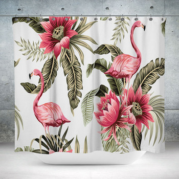 Tropical Vintage Pink Custom Size Shower Curtain