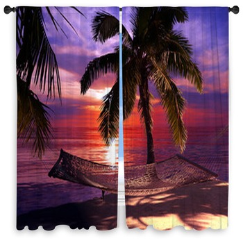 Tropical Window Curtains