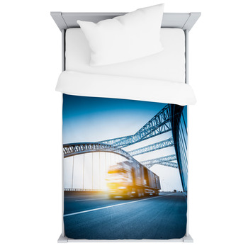 Truck Motion Blur Toddler Duvet